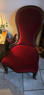 Antieke Victoriaanse Damesstoel Mahoniehout, Huis en Inrichting, Ophalen, Minder dan 50 cm, Gebruikt, Victoriaans