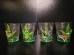 4 leuke borrelglaasjes met weedblad, Ophalen, Nieuw, Borrel- of Shotglas