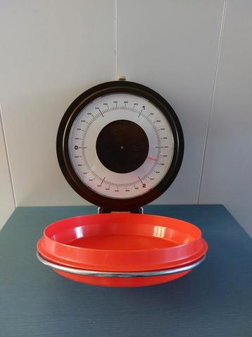 Brabantia vintage oranje bruin keukenweegschaal zgan beschikbaar voor biedingen