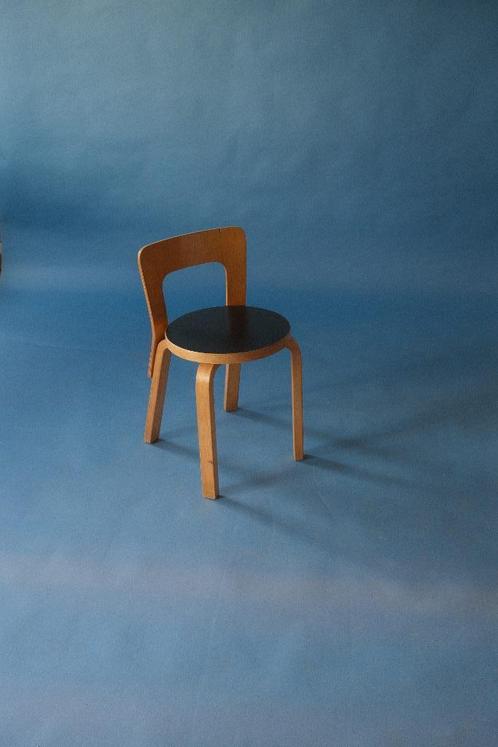 Alvar Aalto, 65 chair, Artek, Huis en Inrichting, Stoelen, Gebruikt, Eén, Hout, Zwart, Ophalen of Verzenden