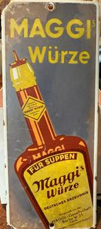 Oude Emaille Deurpost MAGGI, Antiek en Kunst, Antiek | Emaille, Ophalen of Verzenden