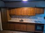 Eiken keuken, Huis en Inrichting, Gebruikt, Bruin, Overige typen, Graniet of Steen