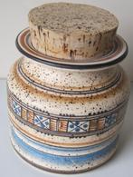 Handgemaakte Griekse sier pot met stopkurk, Overige kleuren, Aardewerk of Porselein, Ophalen of Verzenden, Zo goed als nieuw