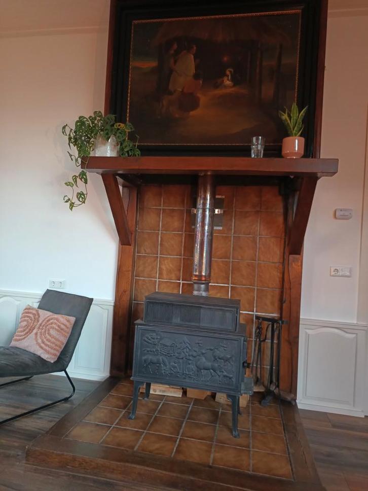 Vintage houtkachel Jøtul 118 N, Huis en Inrichting, Kachels, Gebruikt, Vrijstaand, Houtkachel, Hout, Ophalen