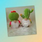 Nieuwe zelfgehaakte knuffel. Lieve cactus gnoom, dwerg., Kinderen en Baby's, Speelgoed | Knuffels en Pluche, Ophalen of Verzenden
