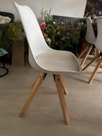 Eetkamerstoelen 6 stuks samen 60,-, Huis en Inrichting, Ophalen, Kunststof, Gebruikt, Wit
