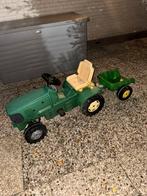 Kinder Tractor met aanhanger, Kinderen en Baby's, Speelgoed | Buiten | Voertuigen en Loopfietsen, Ophalen, Zo goed als nieuw