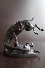 Brons beeld Frederic Remington The Wicked Pony -N.3223, Ophalen of Verzenden, Brons