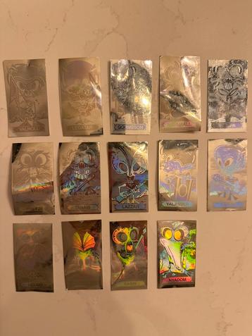 14 oude hologram stickers, Fantastickers. beschikbaar voor biedingen
