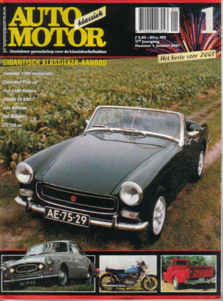 AMK 1 2001: MG Midget - Alfa Romeo GTV - Lancia Flavia Coupe, Boeken, Auto's | Folders en Tijdschriften, Gelezen, Algemeen, Ophalen of Verzenden