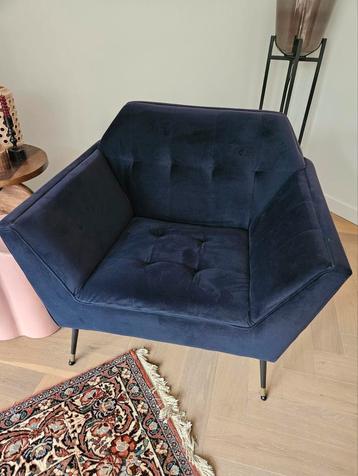 Dutchbone Kate Fauteuil - Prachtig Blauw beschikbaar voor biedingen