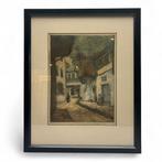 Martin van Waning (1889-1972) - straatje, Antiek en Kunst, Ophalen of Verzenden