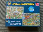 Jan van Haasteren Puzzel - 2x1000 stukjes, Ophalen of Verzenden, Meer dan 1500 stukjes, Zo goed als nieuw, Legpuzzel
