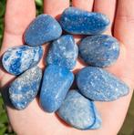 Blauwkwarts edelstenen verzameling stenen Blauw Kwarts, Verzamelen, Mineralen en Fossielen, Ophalen of Verzenden