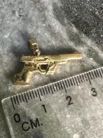 14k gouden pistool kettinghanger, Nieuw, Ophalen of Verzenden