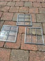 3 raampjes, Doe-het-zelf en Verbouw, Glas en Ramen, Ophalen, Zo goed als nieuw, Minder dan 80 cm, Minder dan 80 cm