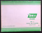 BSA B25 Starfire Spares 1968 - parts list, Motoren, Verzenden, Overige merken