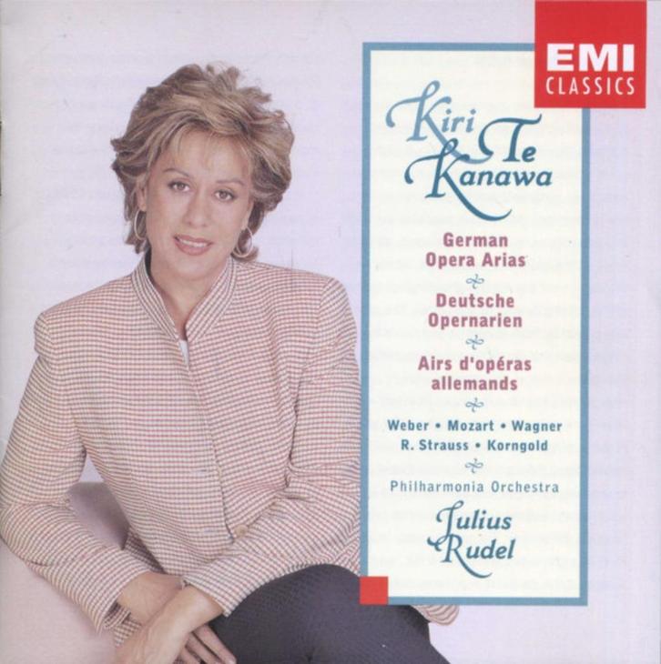 GERMAN OPERA ARIAS Kiri te Kanawa CD WEBER KORNGOLD EMI ZGAN, Cd's en Dvd's, Cd's | Klassiek, Zo goed als nieuw, Opera of Operette