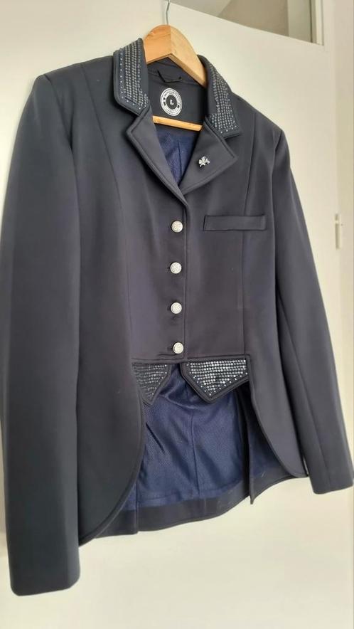Wedstrijdjasje blauw & blouse maat L als NIEUW ️, Dieren en Toebehoren, Paardrijkleding, Zo goed als nieuw, Bovenkleding, Dressuur