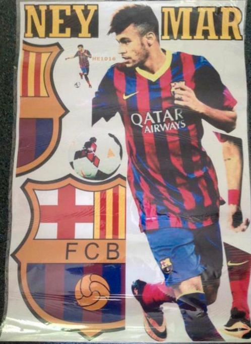 Muursticker Messi, Ronaldo, Bale, Neymar, van Persie, Sport en Fitness, Voetbal, Zo goed als nieuw, Ophalen of Verzenden