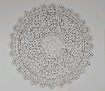 Houten Wanddecoratie - Prachtig houtsnijwerk 121cm beschikbaar voor biedingen