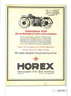 Horex Prospekte 1921-60, Motoren, Verzenden, Overige merken