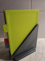 4 Snijplankjes set in houder, 15x21 cm, Ophalen of Verzenden, Zo goed als nieuw