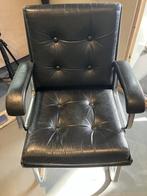 Lederen stoel collectorsitem!!, Ophalen, Gebruikt, Minder dan 75 cm, Vintage