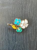 Broche bloemen, Sieraden, Tassen en Uiterlijk, Broches, Ophalen of Verzenden, Zo goed als nieuw, Overige materialen