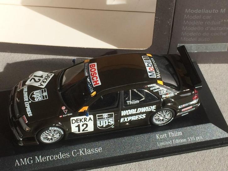 Mercedes W202 C klasse V6 `96 K. Thiim 1/43 Limeted, Hobby en Vrije tijd, Modelauto's | 1:43, Zo goed als nieuw, Auto, MiniChamps