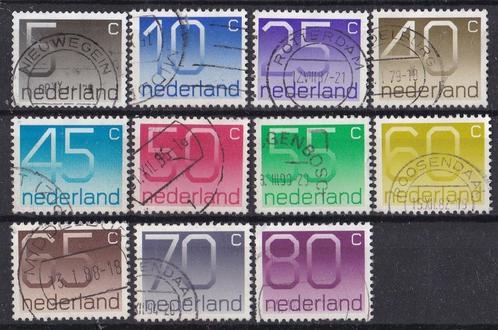 Cijferzegel Crouwel - 1000 zegels – afgeweekt – NVPH1108-111, Postzegels en Munten, Postzegels | Volle albums en Verzamelingen