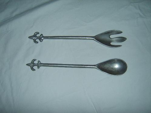 Vintage Sla Bestek Slabestek Aluminium Franse Lelie, Huis en Inrichting, Keuken | Keukenbenodigdheden, Gebruikt, Ophalen of Verzenden