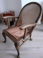 Franse stoel, elegant pootje. Webbing zitting in goede staat, Huis en Inrichting, Stoelen, Blauw, Ophalen of Verzenden