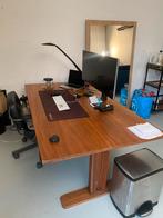 Grote massieve bureautafel verstelbaar, Huis en Inrichting, Bureaus, Ophalen of Verzenden, In hoogte verstelbaar, Gebruikt, Bureau