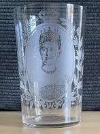 Antiek glas koningin Wilhelmina 1898 koningshuis, Verzenden, Gebruikt, Servies