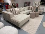 Luxe Velvet Teddy U-bank Lotte 160x385x200cm Beige Sand NEW, Oosterbaan, Info@oosterbaanwonen.nl, Venus 31 8448CE Heerenveen, Hoekbank