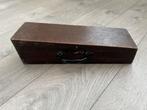Vintage klarinet in houten koffer, Muziek en Instrumenten, Ophalen, Gebruikt, Overige typen, Met koffer
