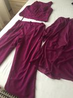 Paarse Jurk met Top, Broek en Vest, Kleding | Dames, Maat 38/40 (M), Paars, Ophalen of Verzenden, Zo goed als nieuw