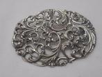 Zilveren grote Art Nouveau broche nr.1793, Sieraden, Tassen en Uiterlijk, Broches, 4 tot 7 cm, Verzenden, Zo goed als nieuw, Zilver