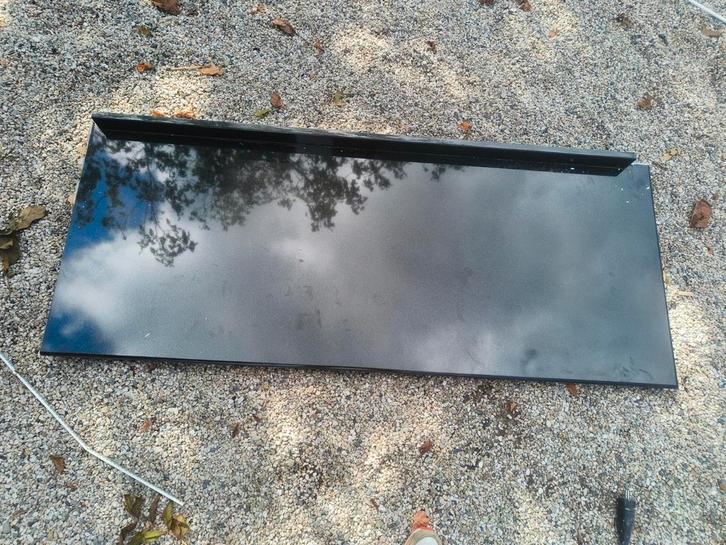 Natuurstenen werkblad 150x60x4 cm met achterrand, Doe-het-zelf en Verbouw, Metalen, Gebruikt, Ophalen