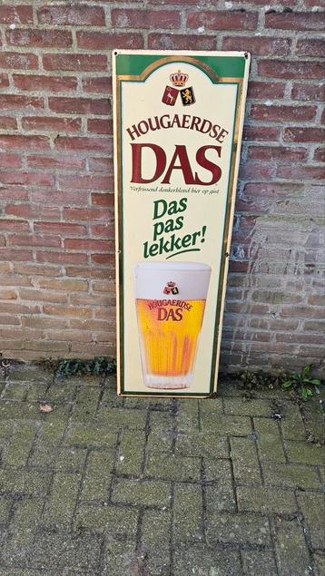 Emaille reclamebord hoegaarden das bier belgie jaren 90  beschikbaar voor biedingen