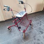 rollator (rood), Ophalen, Opvouwbaar, Zo goed als nieuw