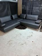 Rolf Benz Dono Hoekbank - Zwart Leer - als nieuw!, Huis en Inrichting, Banken | Bankstellen, 250 tot 300 cm, Rolf benz, 100 tot 125 cm
