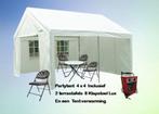 Partytent huren regio 013 afhaal vanaf 49,50 incl. btw, Ophalen, Partytent, 2 meter of meer, Zo goed als nieuw
