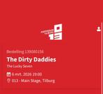 1 ticket Dirty Daddies 6-3-26 in Tilburg, Eén persoon, Maart