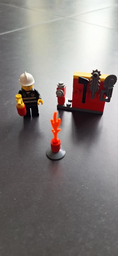 LEGO City 5613 Brandweerman met Brand, Kinderen en Baby's, Speelgoed | Duplo en Lego, Gebruikt, Lego, Complete set, Ophalen of Verzenden