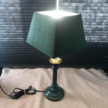 Mooie groen gouden lamp inclusief lichtbron beschikbaar voor biedingen