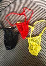 Diverse nieuwe mannen strings, Kleding | Heren, Verzenden, Zwart, Slip