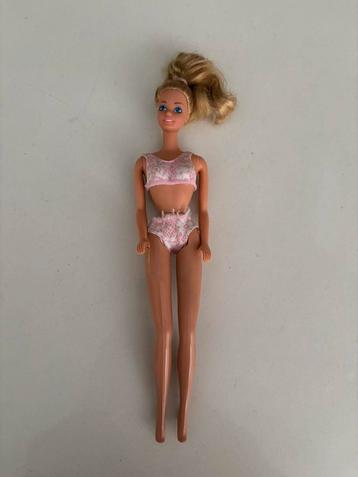 Mattel Barbie jaren 80 ondergoed set wit roze nette staat! beschikbaar voor biedingen