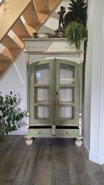 Brocante vitrine kast, Antiek en Kunst, Curiosa en Brocante, Ophalen